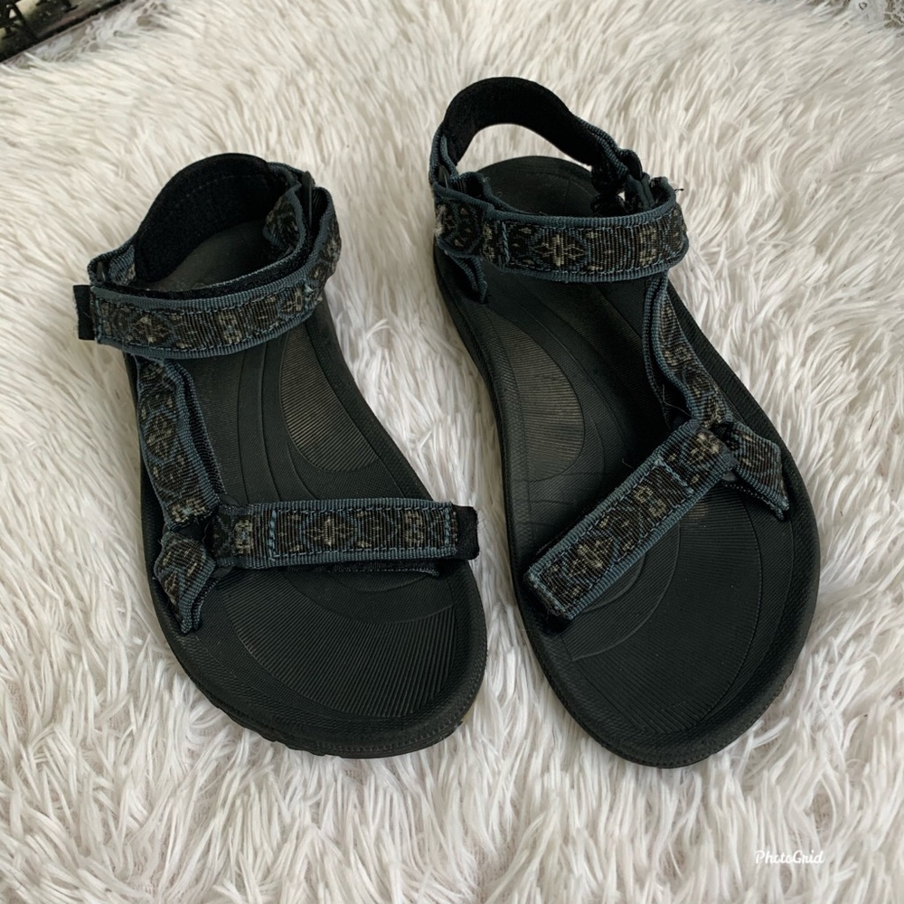 SOLD!Teva Blue Geometric print sandals